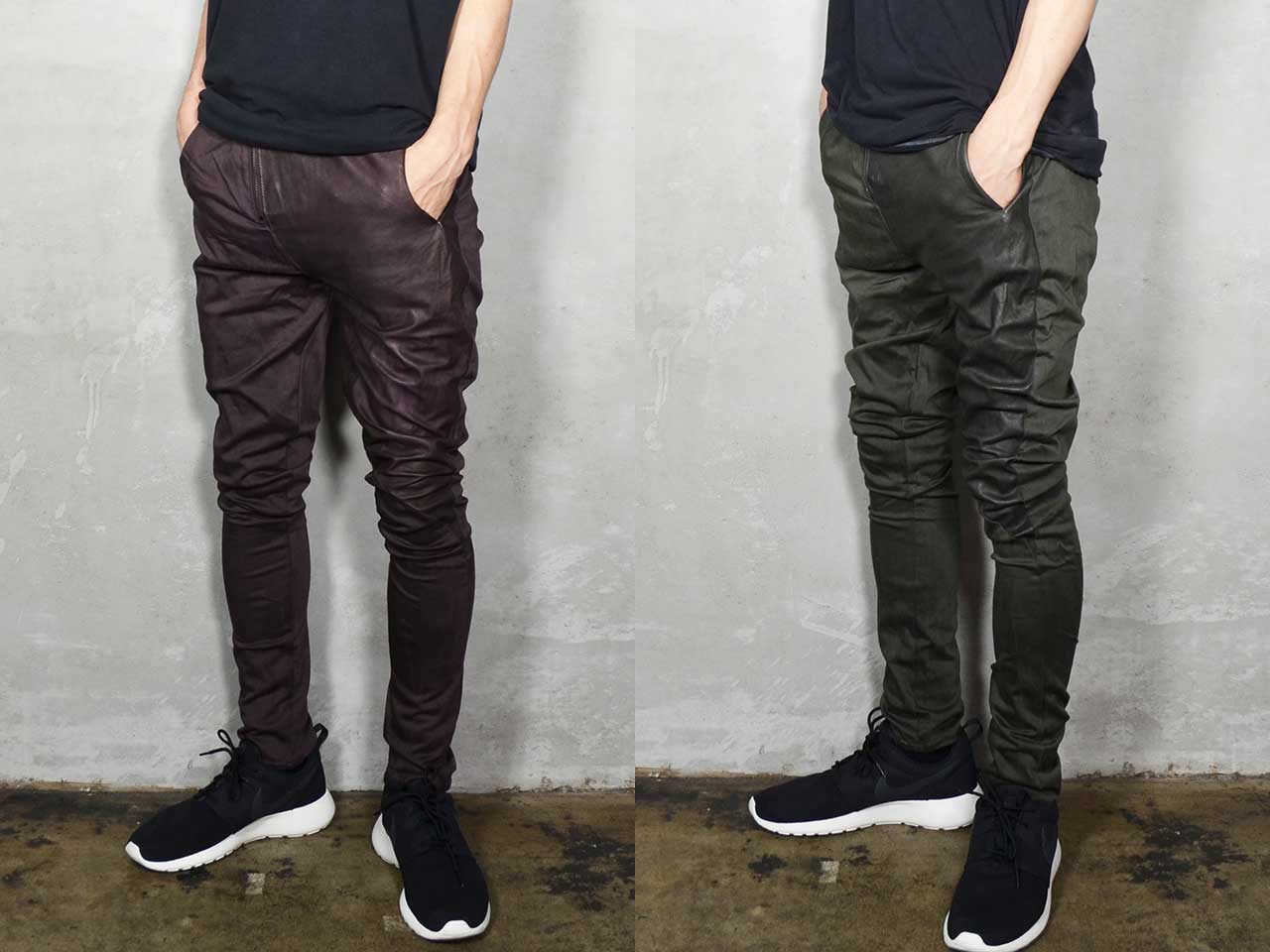 Leather × Cotton Pants “NEW COLOR” - No,No,Yes!